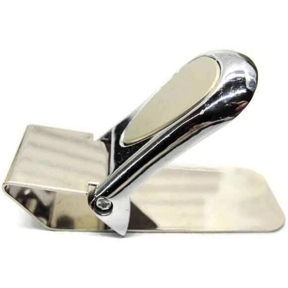 Money Clip Silver Tone Brushed Stainless Steel Wallet Credit Card Cash ID Holder - Picture 4 of 8